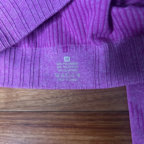 Seamless Activewear Set Bra‎ Leggings Shorts Gym Workout Yoga Athleisure M - Picture 8 of 9